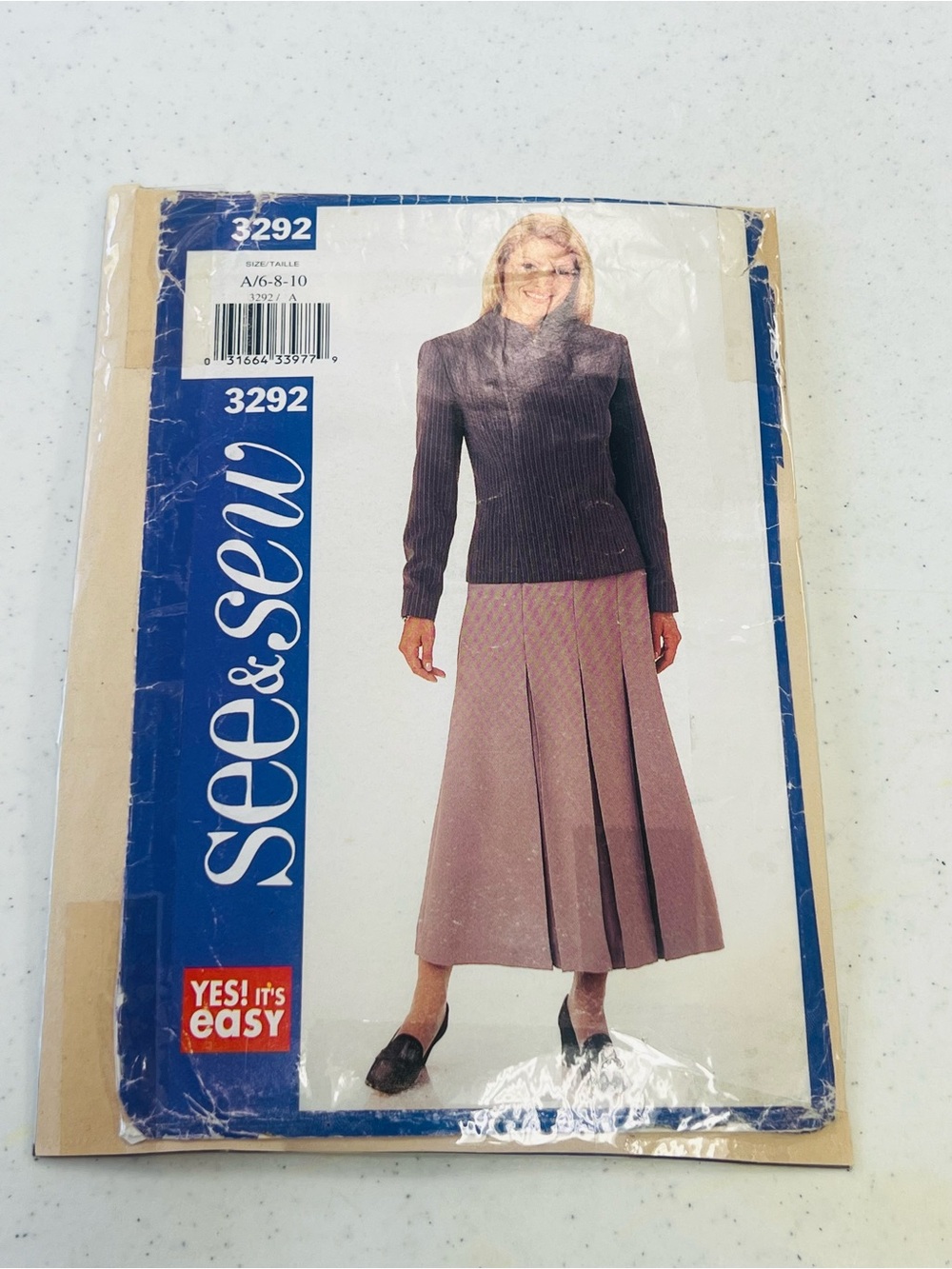 Women's Maxi Pleated Skirt & Jacket  Pattern